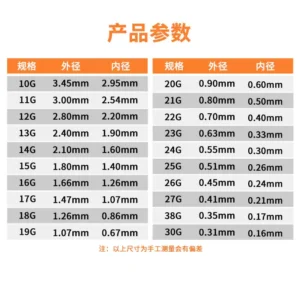 静电纺丝不锈钢针头